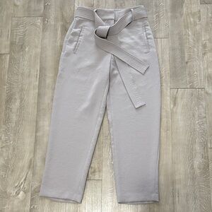 Wilfred Jallade Tie-Front Trouser Pants High Rise Size 2 Removable Belt